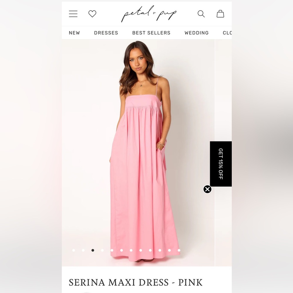 Petal & Pup SERINA MAXI DRESS - PINK